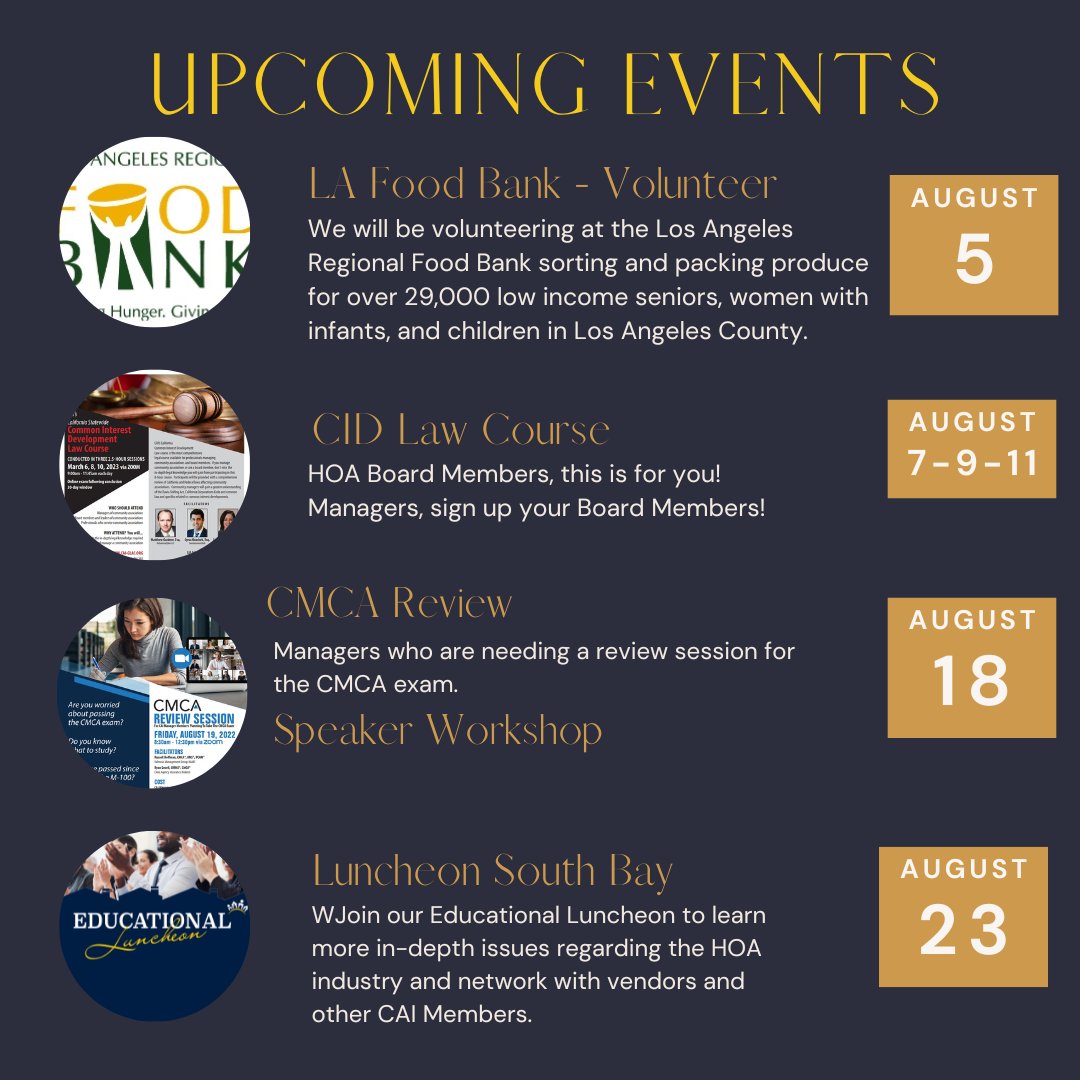 caiglac's tweet photo. Check out our upcoming events! 
Register online: https://t.co/MCuxV7ISi2 https://t.co/JFVkRWR5fo