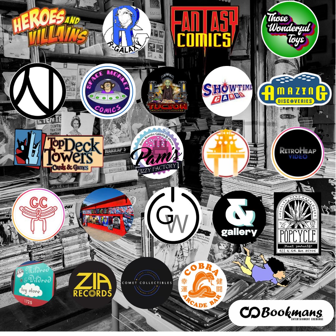 HarleysToys's tweet image. I can&apos;t believe we forgot to mention some #localshops yesterday!  So Sorry! Also for those that are new to the #LocalTucson Community, we can&apos;t wait to meet you!