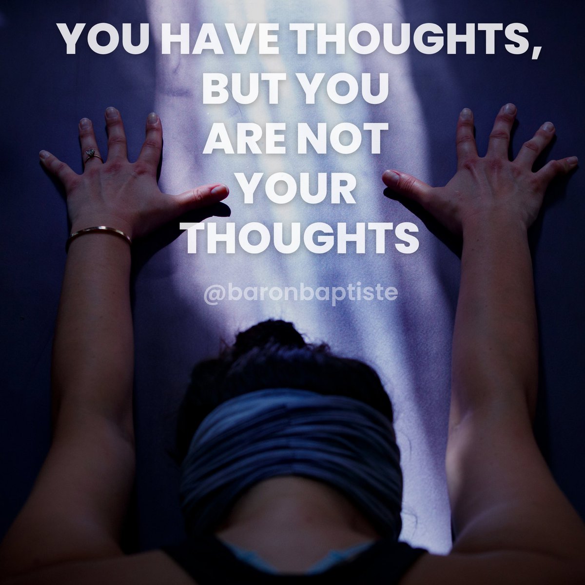 You have thoughts, but you are not your thoughts - and they definitely don’t have to run the show. - Baron Baptiste, Perfectly Imperfect: The Art and Soul of Yoga Practice 

#yoga #whybaptisteyoga #perfectlyimperfect #youarenotyourthoughts #baronbaptiste
