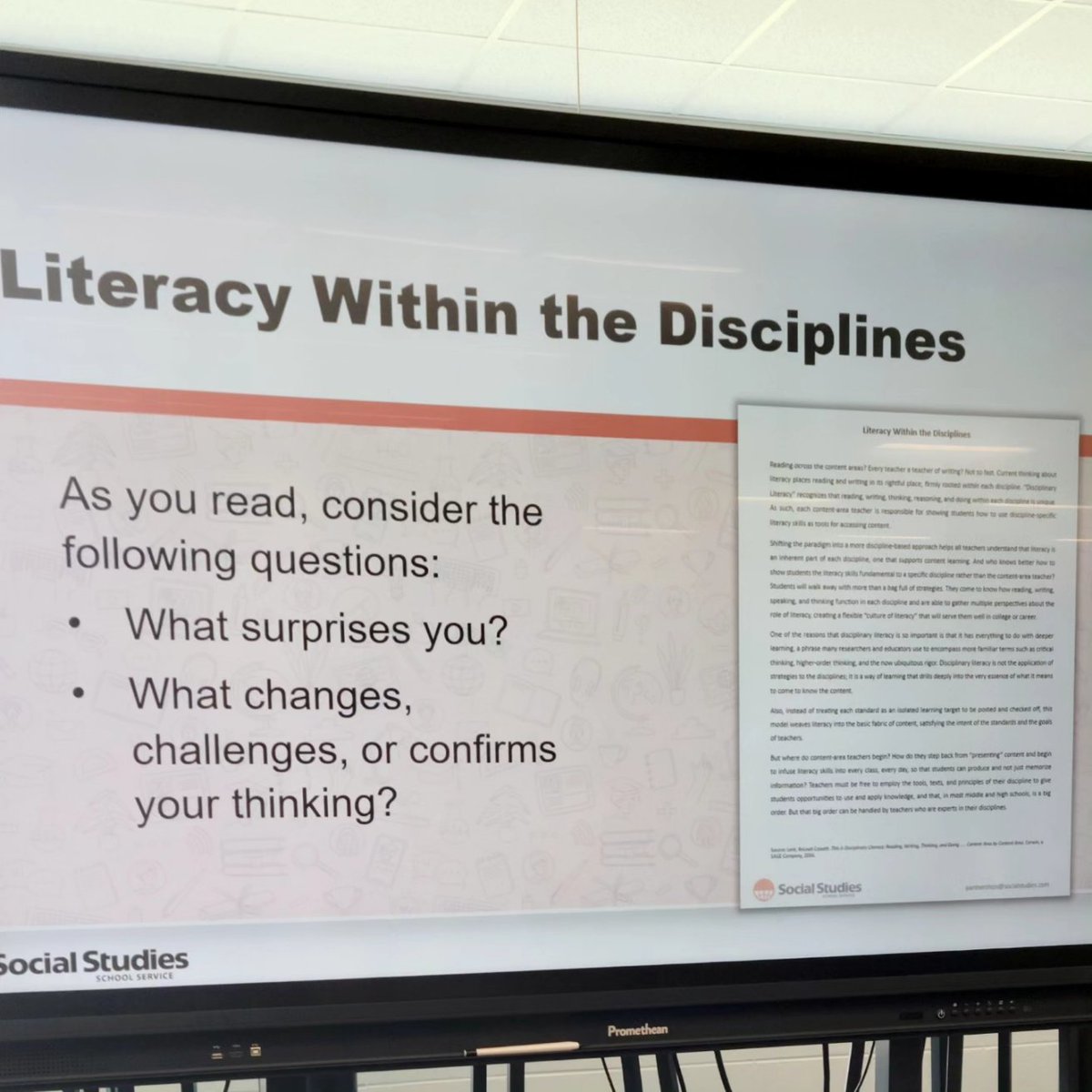 montra_rogers's tweet photo. This is Disciplinary Literacy Fayette CPS!!
Practices curated from ReLeah Cossett Lent along Kyleen Beers and Robert Probst.
We will always run the Questioning Stance strategy.
#ActiveClassroom #DisciplinaryLiteracy #QuestioningStance #PartnerWithAPurpose https://t.co/UKQl2DZppc
