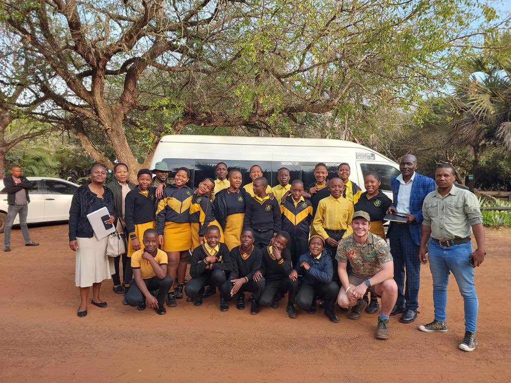 First time into a wildlife reserve for the pupils at Glen Park School, KwaZulu Natal, as they visited Bonamanzi Reserve. 

We are proud to work alongside <a href="/Dogs4Wildlife/">Dogs4Wildlife</a> and the IFPCP to make this project happen. 

#communityconservation