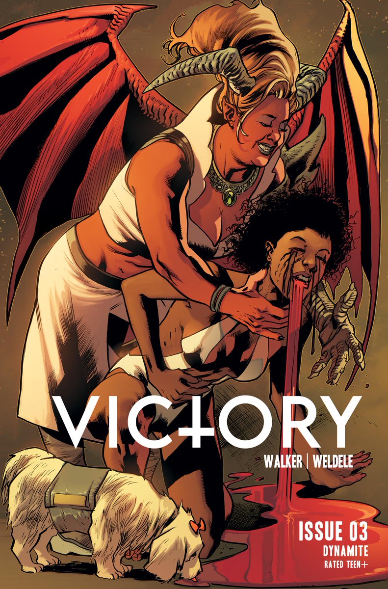 DynamiteComics's tweet photo. Monday is the Final Order Cutoff for Victory #3from David F. Walker and Brett Weldele. Tell your retailer you want Cover B by Bryan Hitch. Also available Virgin (Cov L) and B&W (Cov G)
#vampirella
https://t.co/N51xL2yXUj https://t.co/veM35Bd2Zj