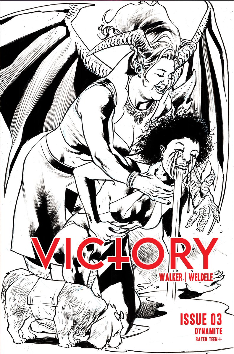 DynamiteComics's tweet photo. Monday is the Final Order Cutoff for Victory #3from David F. Walker and Brett Weldele. Tell your retailer you want Cover B by Bryan Hitch. Also available Virgin (Cov L) and B&W (Cov G)
#vampirella
https://t.co/N51xL2yXUj https://t.co/veM35Bd2Zj