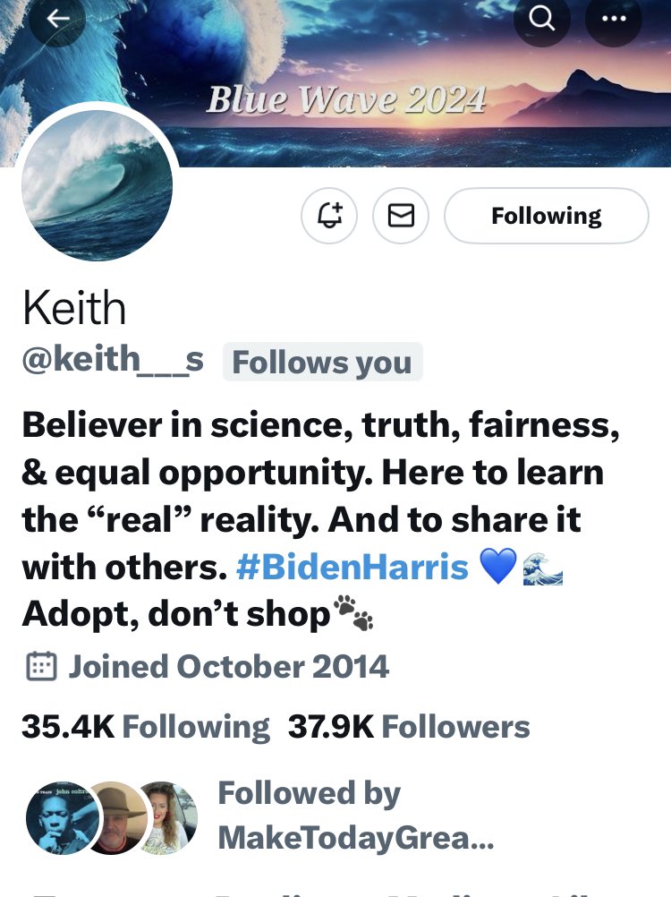 Keith @keith___s is only 72 away from hitting his new milestone of 38K RT