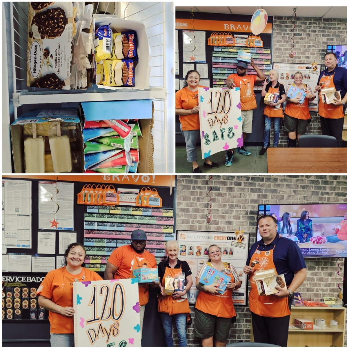 6512- Celebrating 120 days safe.  Let's keep pushing for another milestone.<a href="/Ade_THD/">Ade O</a> <a href="/GreggO6512/">Ortiz</a> <a href="/fmm425/">Frank Madecki</a> <a href="/Alma_OrtaTHD/">Alma Orta</a> <a href="/THDLuisC/">Luis Cardenas</a>