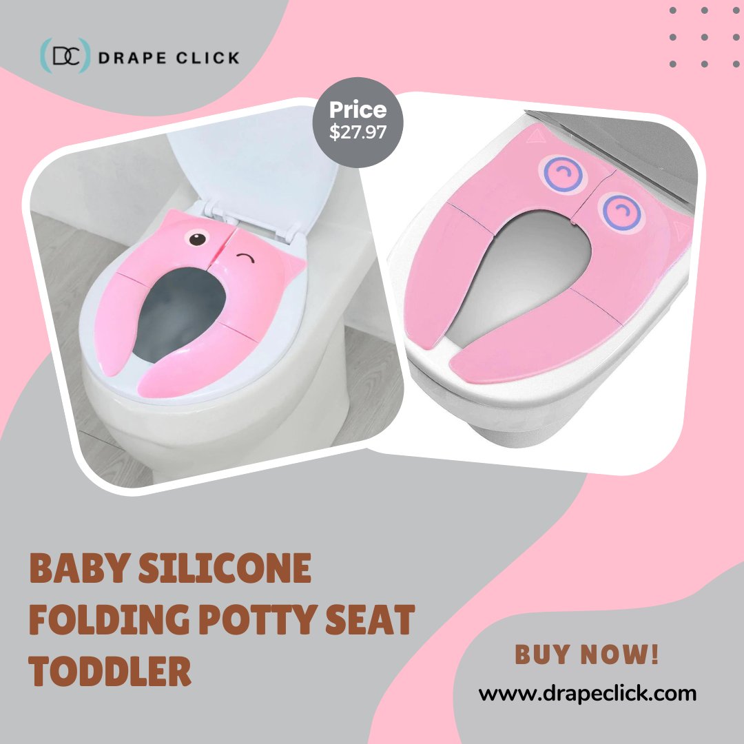 DrapeClick's tweet image. Say hello to the BABY SILICONE FOLDING POTTY SEAT TODDLER!  Make potty training a breeze for your little ones with this adorable frog-shaped potty seat! 

 drapeclick.com  

 #PottyTraining #ToddlerLife #BabyEssentials #KidsToilet #CuteFrogDesign