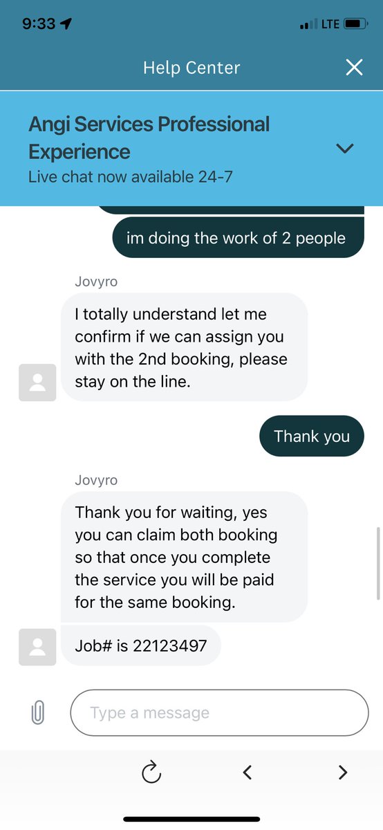 Missed_Ops's tweet photo. I need @Handy to contact me IMMEDIATLY. Was promised double pay, then removed from the job, was forced to have the customer call and then customer was even dismissed and told to call back afterward. Fix this NOW. https://t.co/Bgmv8iSdUJ