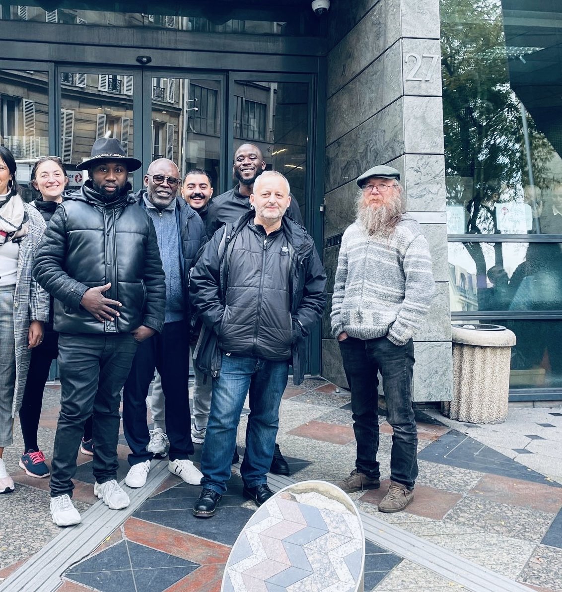 Dans la nature en compagnie des camarades et notre prof LD de la fédération sud commerces et services