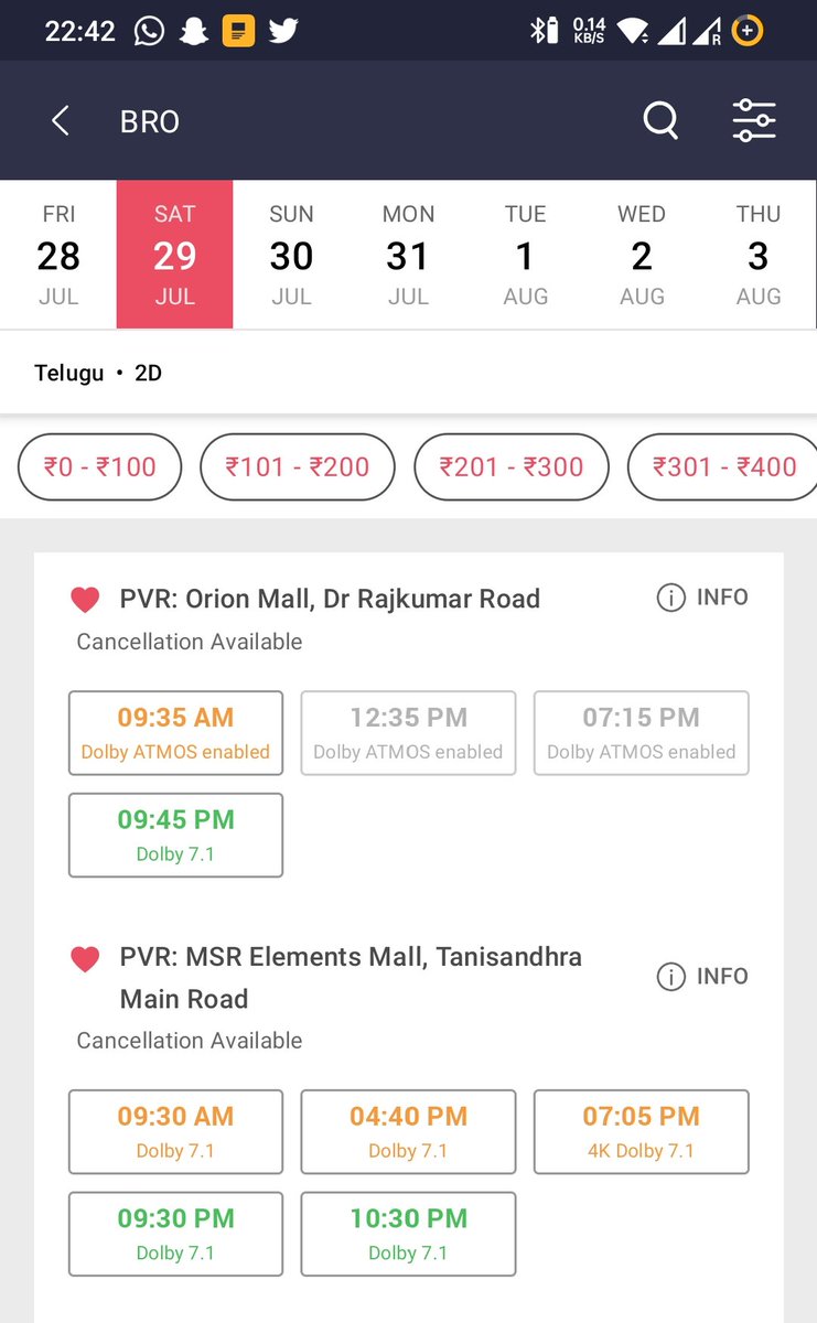 BhargavYTweets's tweet photo. Tomorrow booking are 🔥🔥🔥 in Bangalore

#BroTheAvatar #BroTickets https://t.co/2Adm5nMaC9