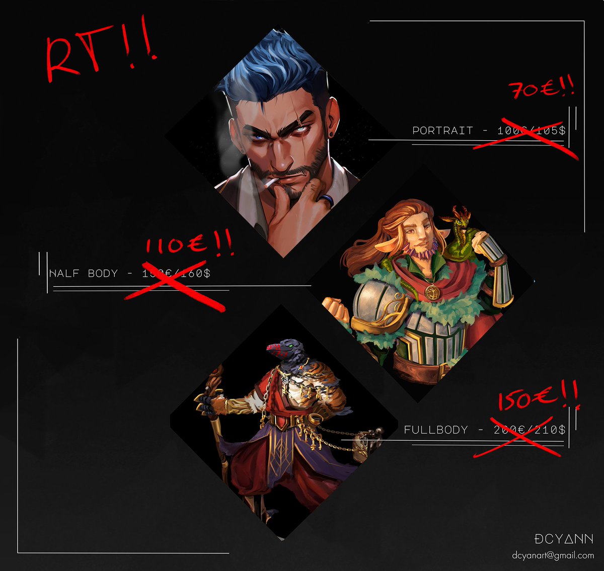 🌟EMERGENCY COMMISSIONS!!!🌟

I am currently working on some! So these would be for next month!

Again! Right now I can't find a job and I have bills to pay, so if you want to order some commissions, now is the time!  

 If you can't, a rt would help a lot!!! Really! Thank you!