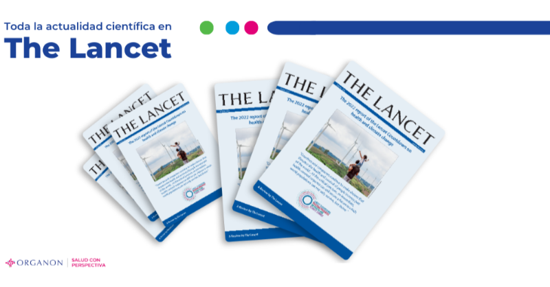OrganonEspana's tweet photo. ¿Quieres mantenerte actualizado sin invertir mucho tiempo? Bucea en The Lancet y su actualidad médico-científica de manera completamente gratuita.