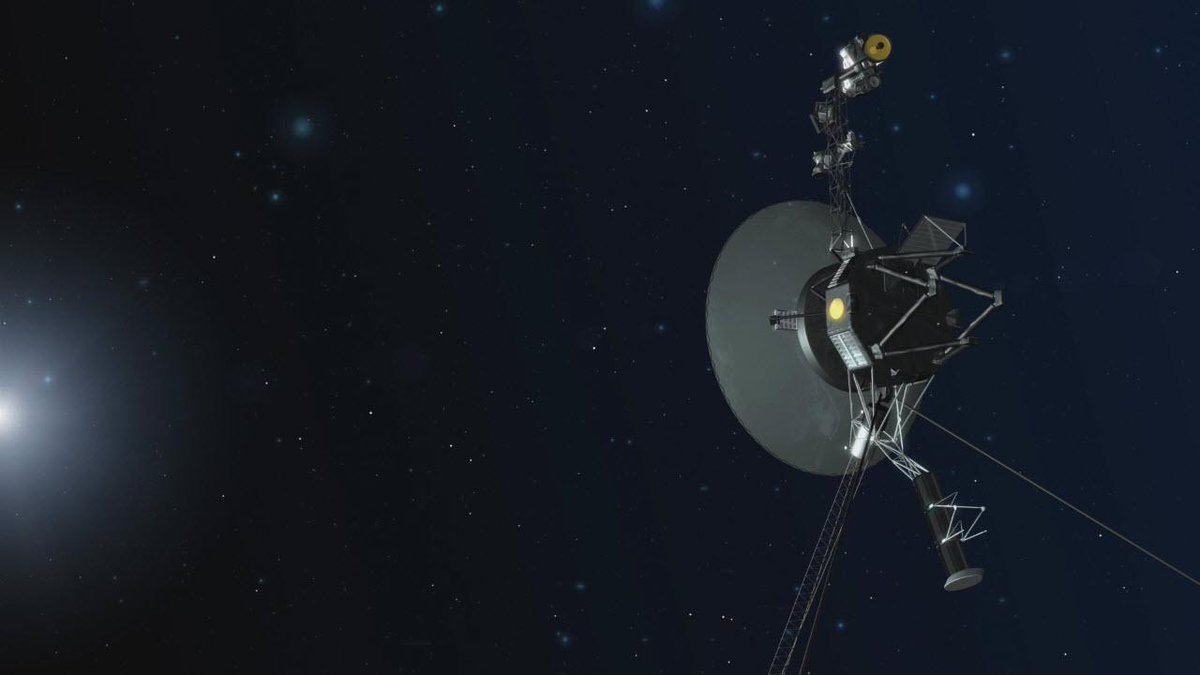 NASAJPL's tweet image. Communications with Voyager 2 have paused while its antenna is pointed a mere 2-degrees away from Earth. The team expects it to remain on its trajectory with a plan for the spacecraft to reset its orientation this October, enabling communication to resume. go.nasa.gov/3Y9qP7D