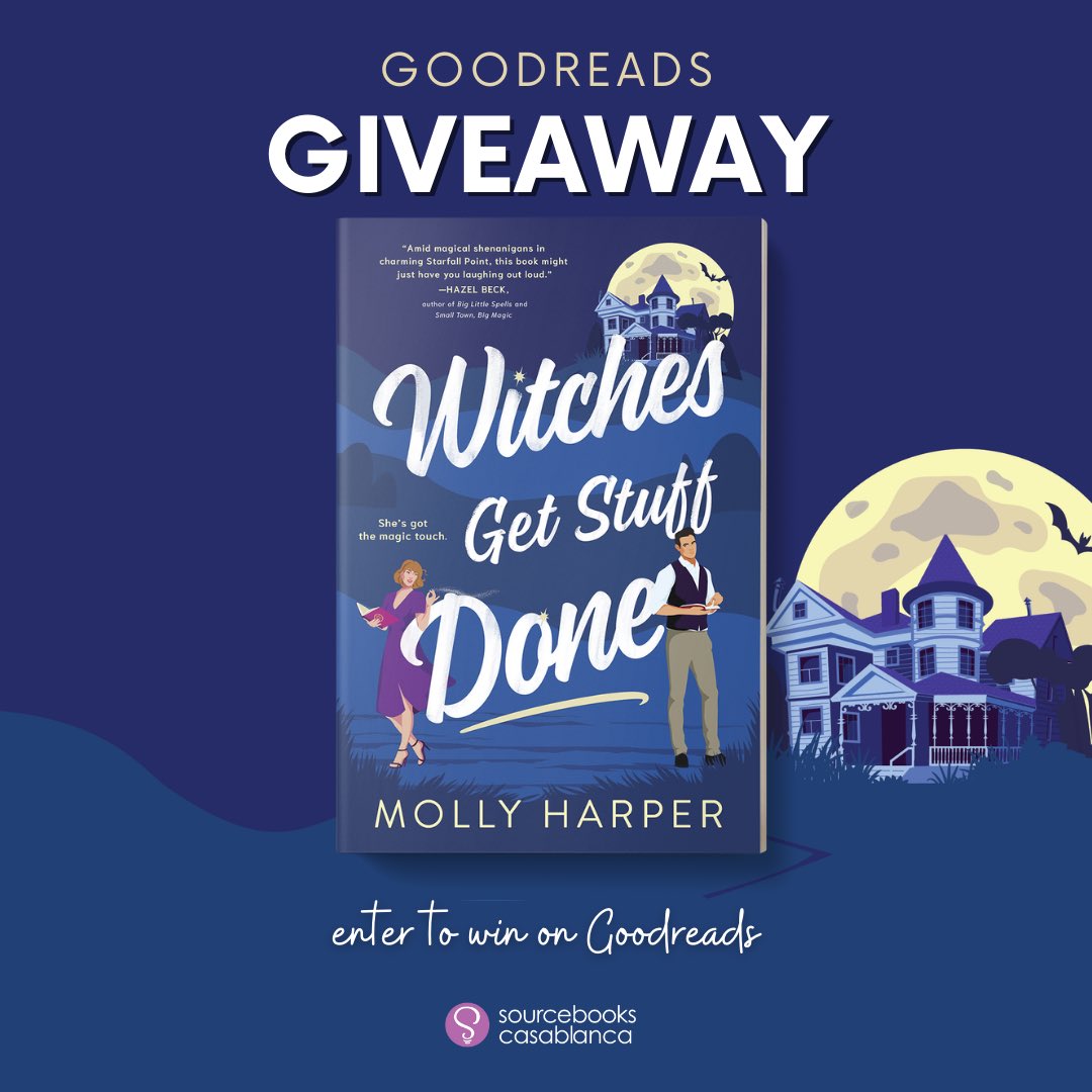 #goodreadsgiveaway of WITCHES GET STUFF DONE! Enter to win on @goodreads starting on August 2!