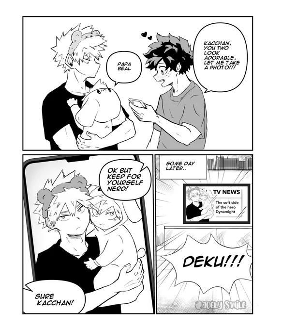 Toshi-chan and Kacchan are adorable 
and now all the world knows 😅
Deku run!!!🧡💚

#bkdk #bakudeku #ktdk #cinnamonroll 