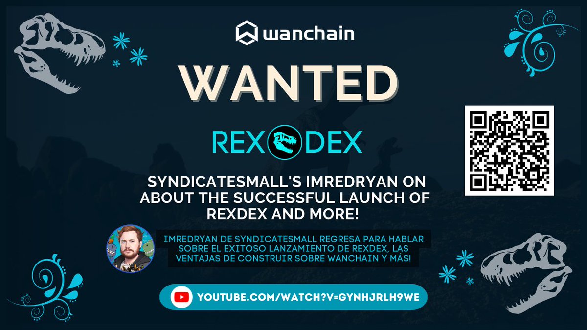 WanchainSpanish's tweet photo. ๏ฟฝ๏ฟฝ๏ฟฝ๏ฟฝ๏ธ En este episodio de #WANTED, ImRedRyan de @SyndicateSmall regresa para hablar sobre el exitoso lanzamiento de @TheRexDex, las ventajas de construir sobre #Wanchain y mรกs! ๐๐๐
โถ๏ธ https://t.co/N2QhhLyfHX
#RexDex #WeAreAllConnected https://t.co/CyfOrudl1R