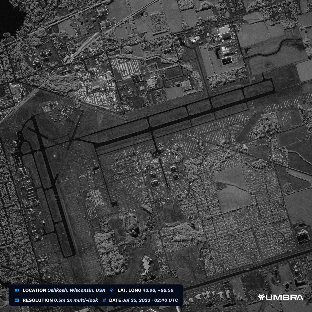 "Hey everyone, don't forget where we parked the plane!" Oshkosh is mind-blowing to me.