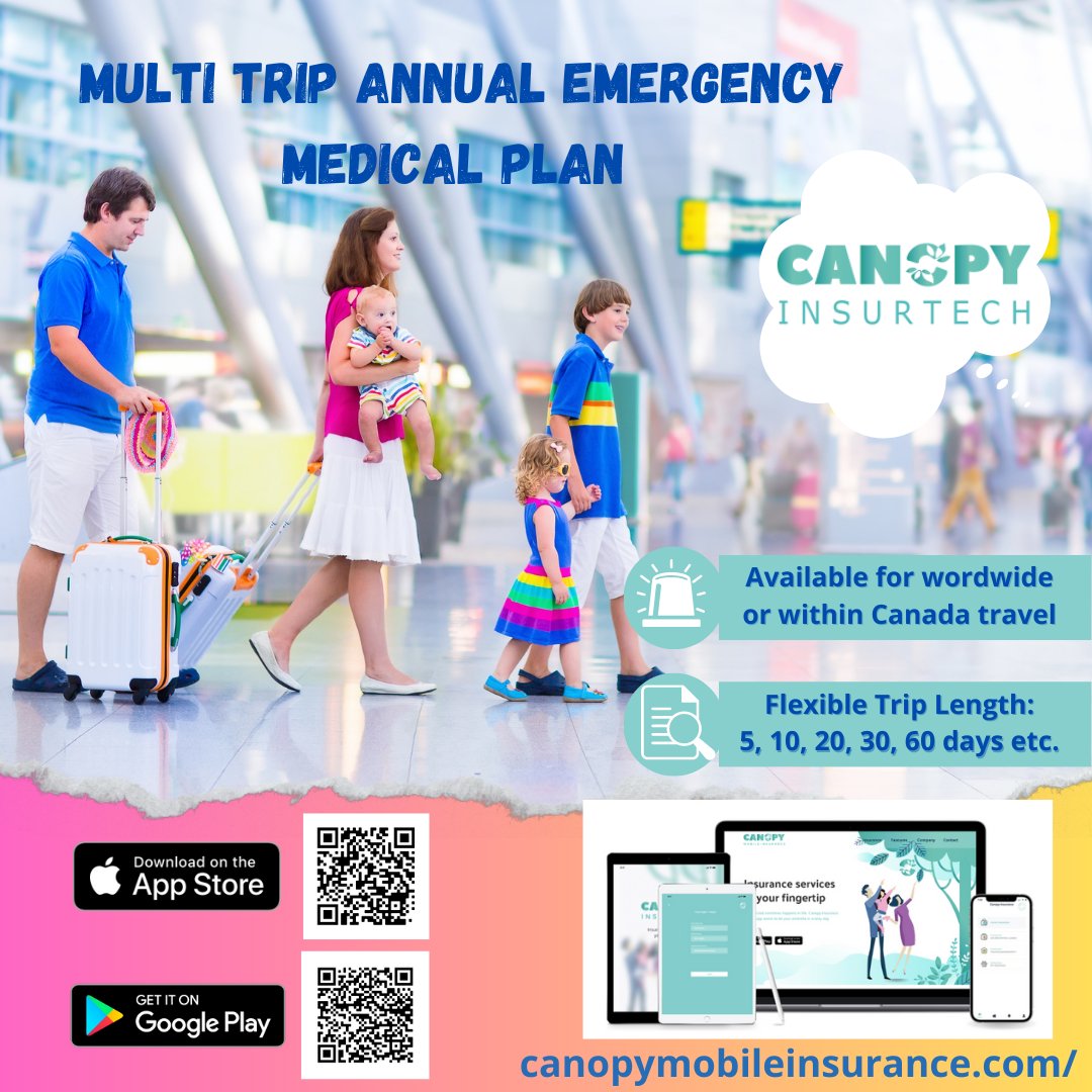 🌟 Jetsetter's paradise awaits! ✈️ For frequent traveller, unlock the ultimate freedom with the Multi Trip Annual Travel Insurance, proudly offered through Canopy App! 🏝️ Enjoy savings, convenience, and flexibility for your adventures. 🎒 Discover here: tinyurl.com/axhrnfew