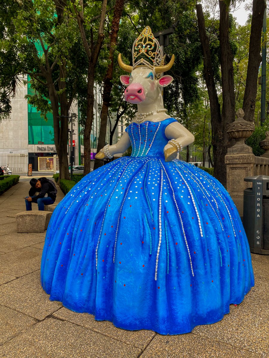 DONDEIRweb's tweet photo. ¿No has ido? Lánzate a ver las vaquitas más divertidas y coloridas que llegaron a Paseo de la Reforma con #CowParade 🐄 ¡es GRATIS y hasta hay una vaquita quinceañera y una Simi-vaquita! ✨ https://t.co/ux4Hxq262y https://t.co/2OnKqsp3Ig