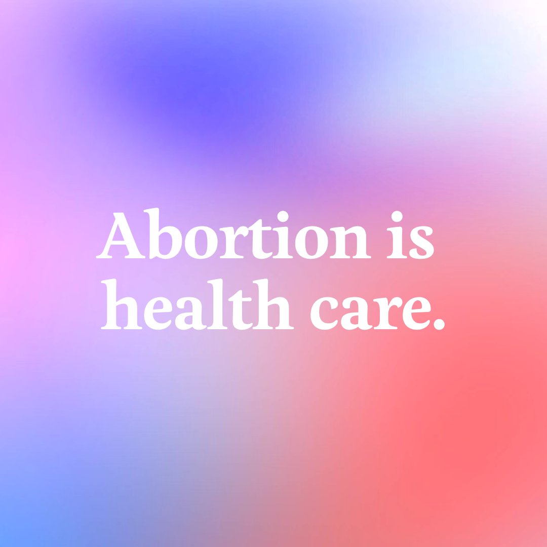 Abortion is health care. Share if you agree.