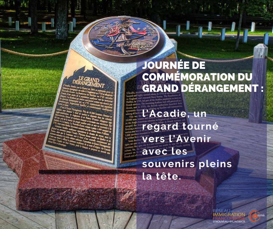 rifnb_officiel's tweet photo. Aujourd'hui est la journée de commémoration du GRAND DÉRANGEMENT.
Par ceci, nous honorons des milliers d'Acadiens et Acadiennes qui de 1755 à 1763 ont été déplacés de force, laissant derrière eux leur vie et leur culture.
🤝🇨🇦
#canada #acadie #RIFNB https://t.co/qK3GpXXePp