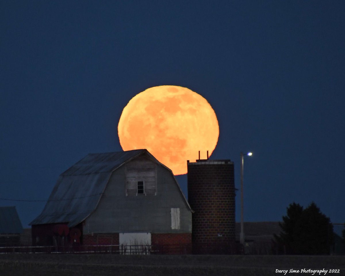 PASS IT ON: The next full moon arrives Tuesday night, August 1st. We’ll see two full moons in August with a blue moon arriving on August 30th! Photo courtesy of Darcy Sime. #BlueMoon #Space