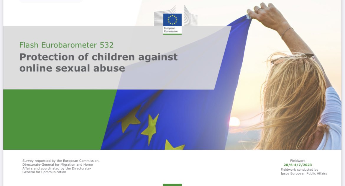 The Eurobarometer on Online Child Sexual Abuse reveals two things - how bad people think the situation has got, and how willing people are to do something about it. Read my new blog 👇 commissioners.ec.europa.eu/news/eurobarom… #EUvsChildSexualAbuse