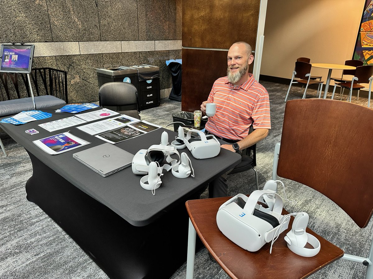 jordanmcaldwell's tweet photo. Super proud of and excited for @hoyle_jc today!  He is at UNC-Chapel Hill for their Ed Dept's Innovation &amp; AI Forum to share how we have begun to leverage VR in @hickoryschools to offer engaging learning experiences to students and reshape learning possibilities for our students. https://t.co/D9CU2bbren