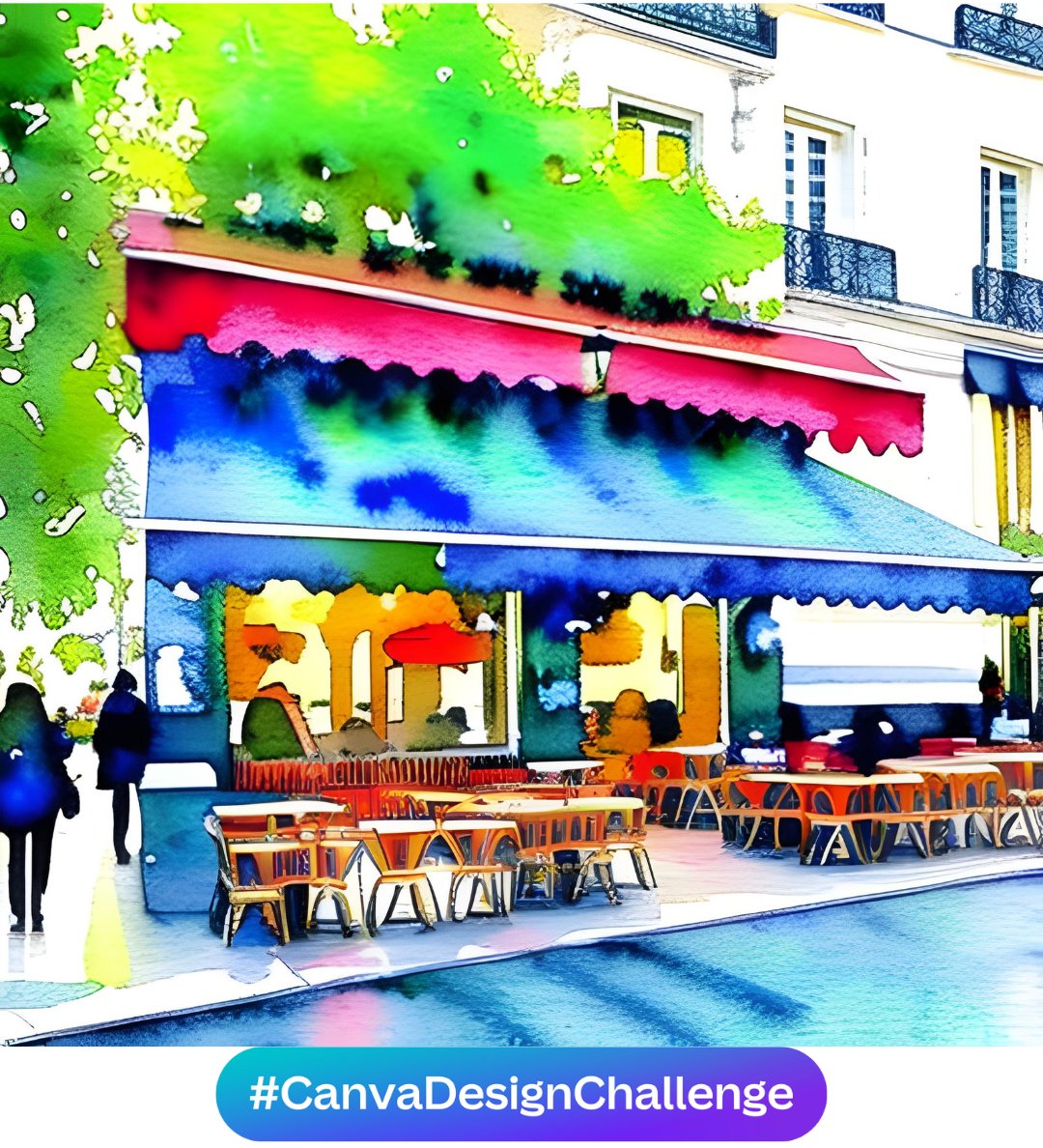 Trying out the text-to-image app for this week's #CanvaDesignChallenge