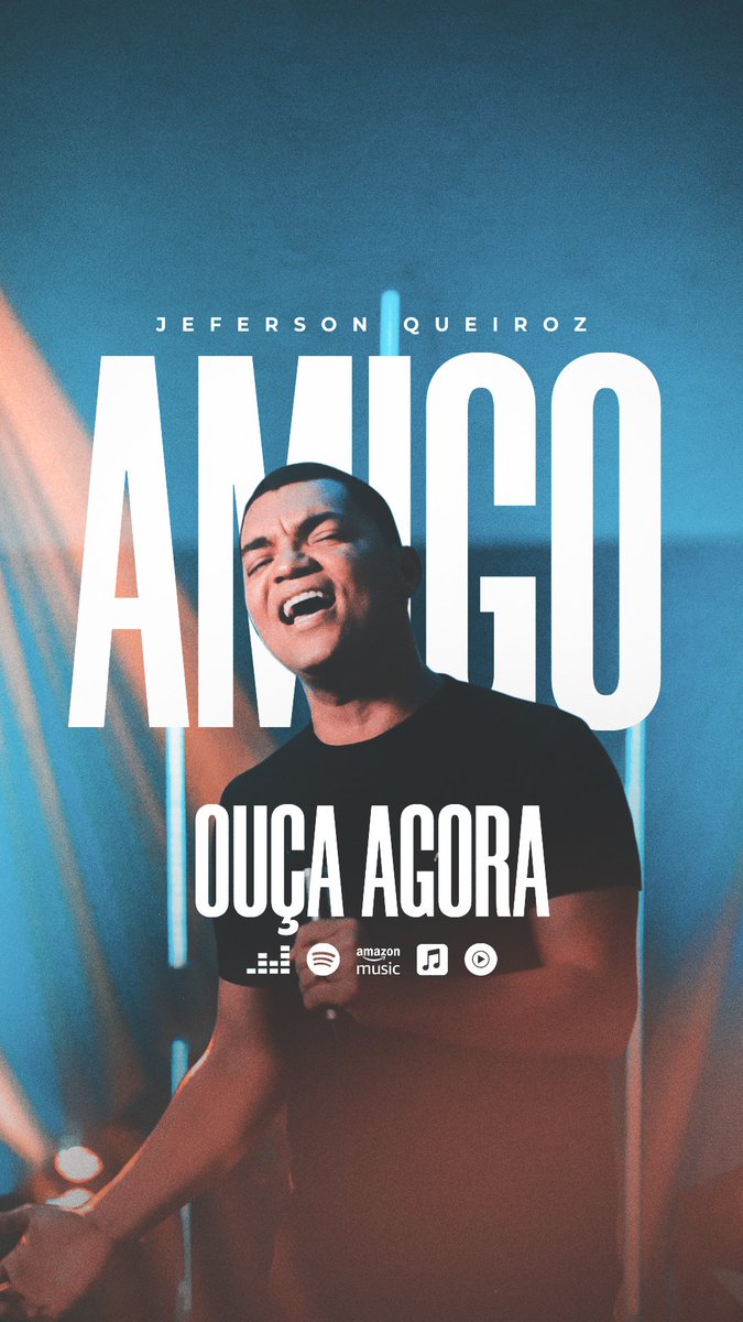 jef_queiroz's tweet photo. Minha nova canção "Amigo" já está disponível em todas as plataformas de música!
O clipe será lançado ao meio-dia no meu canal do YouTube.
#JefersonQueiroz #Amigo #lançamento #plataformasdemúsica #louvor #gospel #ouçaagora #spotifybrasil #deezerbrasil #amazonmusic #applemusic https://t.co/rNY3HIBM4w
