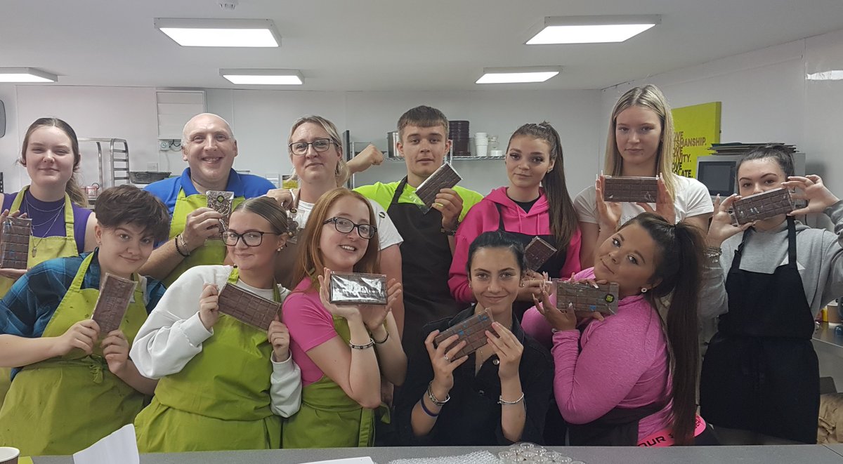 Great to host a chocolate workshop for this lovely group of teenagers from Fenham this morning <a href="/far_centre/">far_centre</a>. Well done everyone!