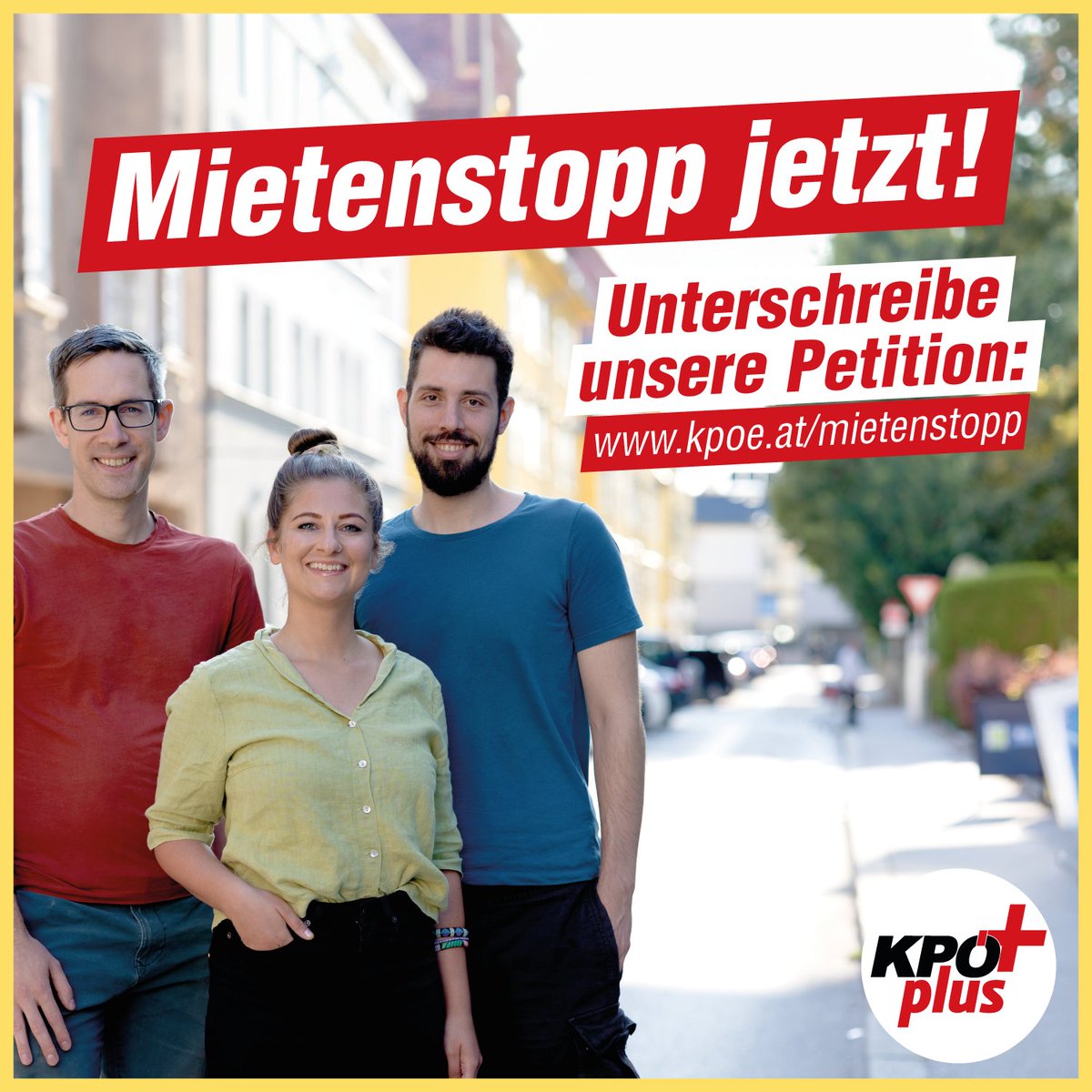Die Wohnkosten, gerade in #Salzburg, explodieren. Der Wohnkostenzuschuss anstelle einer Mietenbremse verpufft. Daher fordern wir: 
👉#Mietenstopp jetzt! Keine Mieterhöhungen bis 2029 
👉#Mietendeckel für ganz #Österreich

📢Unterschreibe jetzt auf kpoe.at/mietenstopp