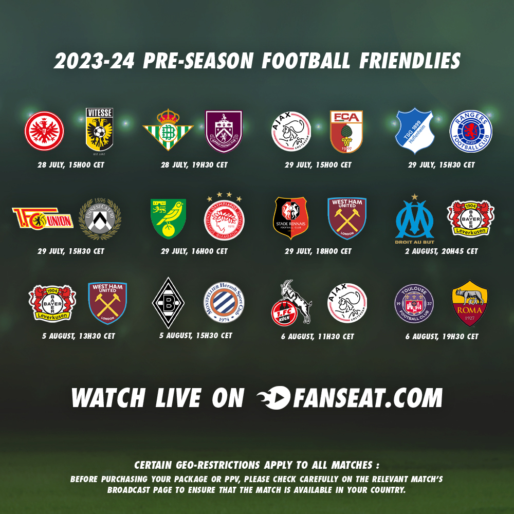 FANSEATcom's tweet photo. 🌍⚽️ There are plenty of pre-season matches still to come during the next two weeks... Eintracht Frankfurt vs Vitesse is live right now!

📺 https://t.co/bujVPHKXL5

#football #livefootball #watchfootball https://t.co/68KMjXrcfI