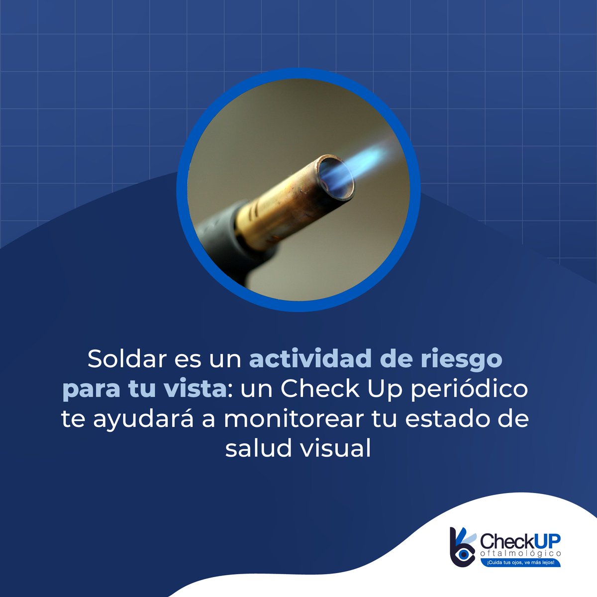 HospitalApec's tweet photo. Si conoces a alguien que trabaje con soldadura invítalo a que se realice un examen oftalmológico, el Check Up de APEC le dará un diagnóstico preciso de su estado de salud visual. #HospitalAPEC https://t.co/pkkTRpR8IB
