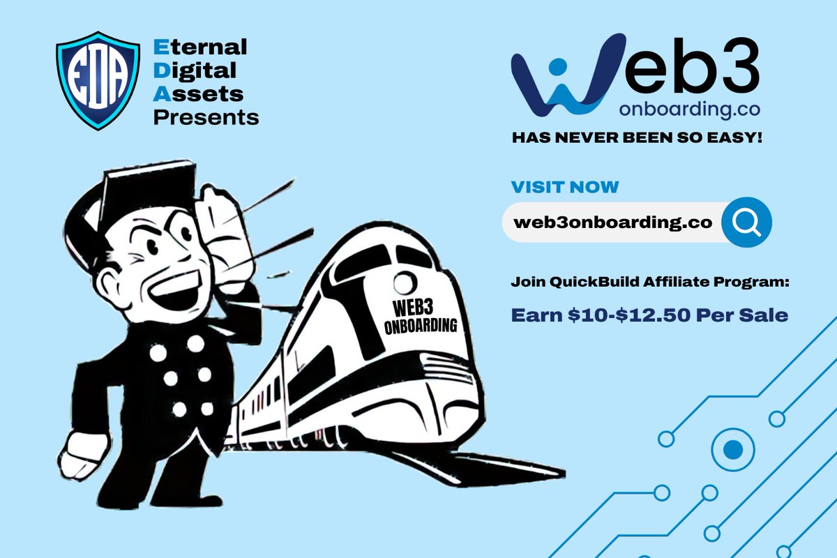 EDA_WEB3's tweet photo. EDA provides a #decentralized #marketplace for domain names and #QuickBuild – a user-friendly solution for building #Web3 websites.

🔥 We're fully committed to driving Web3 adoption with fresh initiatives:

👉 https://t.co/fk2BNJ54Zt
👉 Affiliate Program https://t.co/0QmuA2M7ps https://t.co/U1paClzr9W