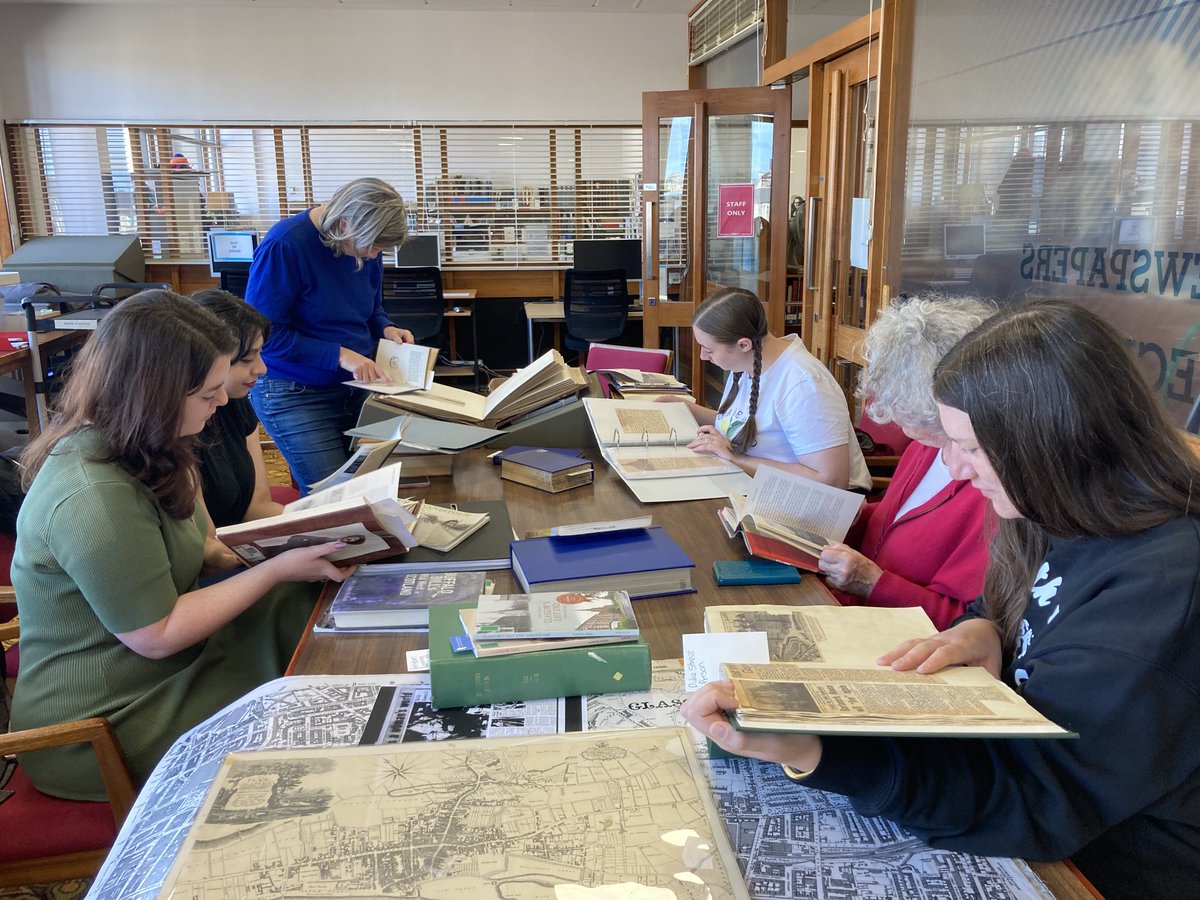 Morag_Smith_'s tweet photo. Researching histories of Dennistoun women at the Mitchell today thx to ⁦@GlasgowLib⁩ staff for their help ⁦@womenslibrary⁩ lots of exciting stories uncovered! https://t.co/zy0sIivGRy
