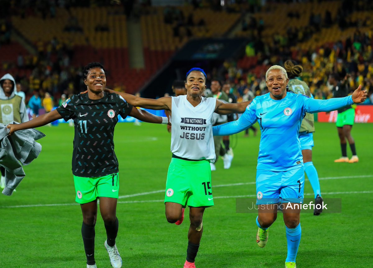 GiftMonday21's tweet photo. I am very proud of the performance and progress of this incredible group. The feeling of being part of this team alone, gives me goosebumps. We are here to shine and surely, the good run will continue. ๐ช๐ณ๐ฌ
#FIFAWWC #NGA #GiftMonday https://t.co/XTt0do5GEX