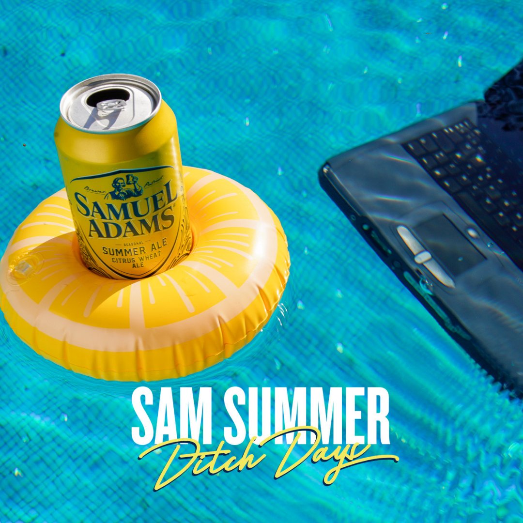Summer Ditch Days today 3 - 6pm!!!🍻
Ditch work, or whatever you need to ditch and hop on over to Sports Corner. 
Mention #SamSummerDitchDays and get yourself a prize! 

Sampling and swag giveaways too!