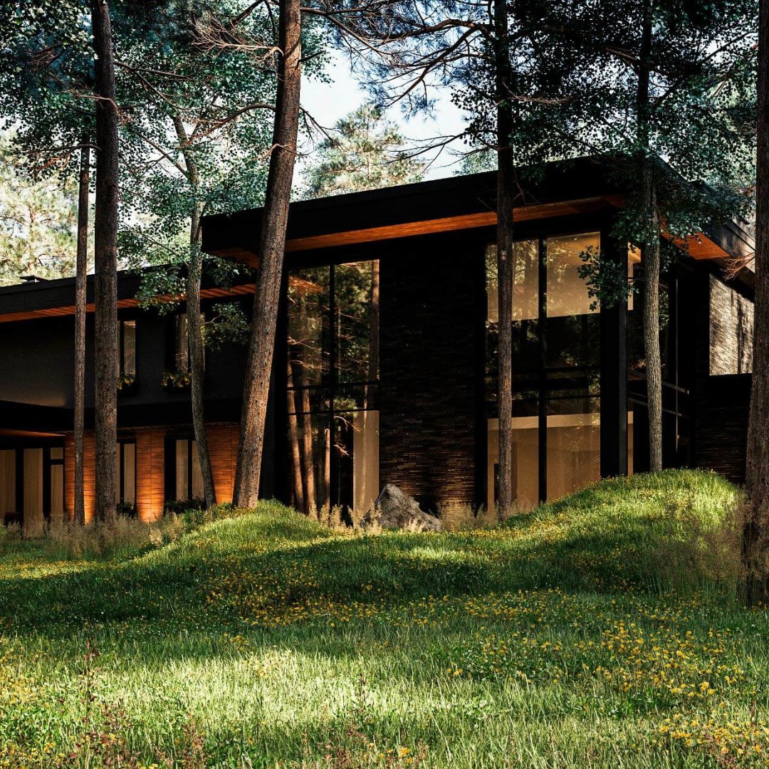SenceArchitects's tweet photo. Introducing Black Wood
This private home in the beautiful Kyiv region is designed to meet the needs of a large family while maintaining the beauty of the surrounding nature. A distinctive feature of the house is its siting while preserving the majestic pine trees. #architecture https://t.co/rRv7SNCdeE