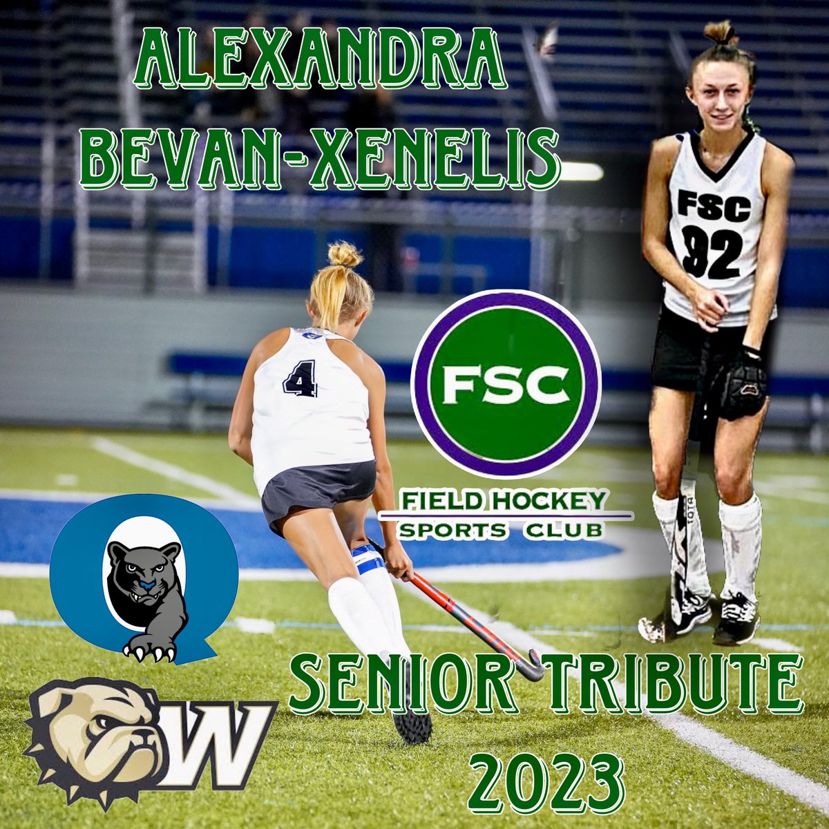 🎓Senior Tribute 🎓 Best of luck to Alex Bevan-Xenelis as she embarks on her journey at Wingate! We are so excited for you 💙🤍