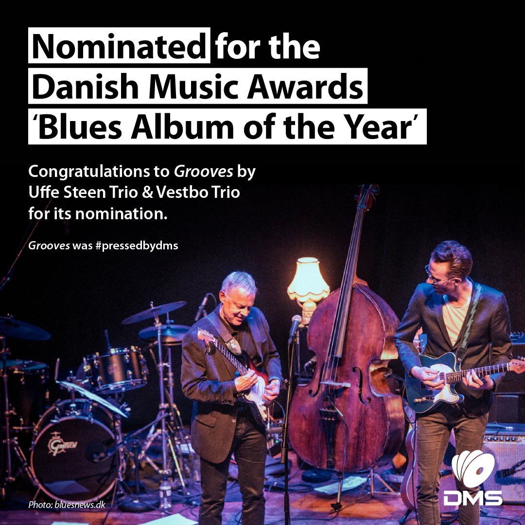 dmsvinyl's tweet photo. We’re excited to share the news that “Grooves” by Uffe Steen Trio &amp; @michaelvestbo, which we pressed last year, has been nominated for 'Blues Album of the Year' at this year’s Danish Music Awards! https://t.co/B20IwnvExJ