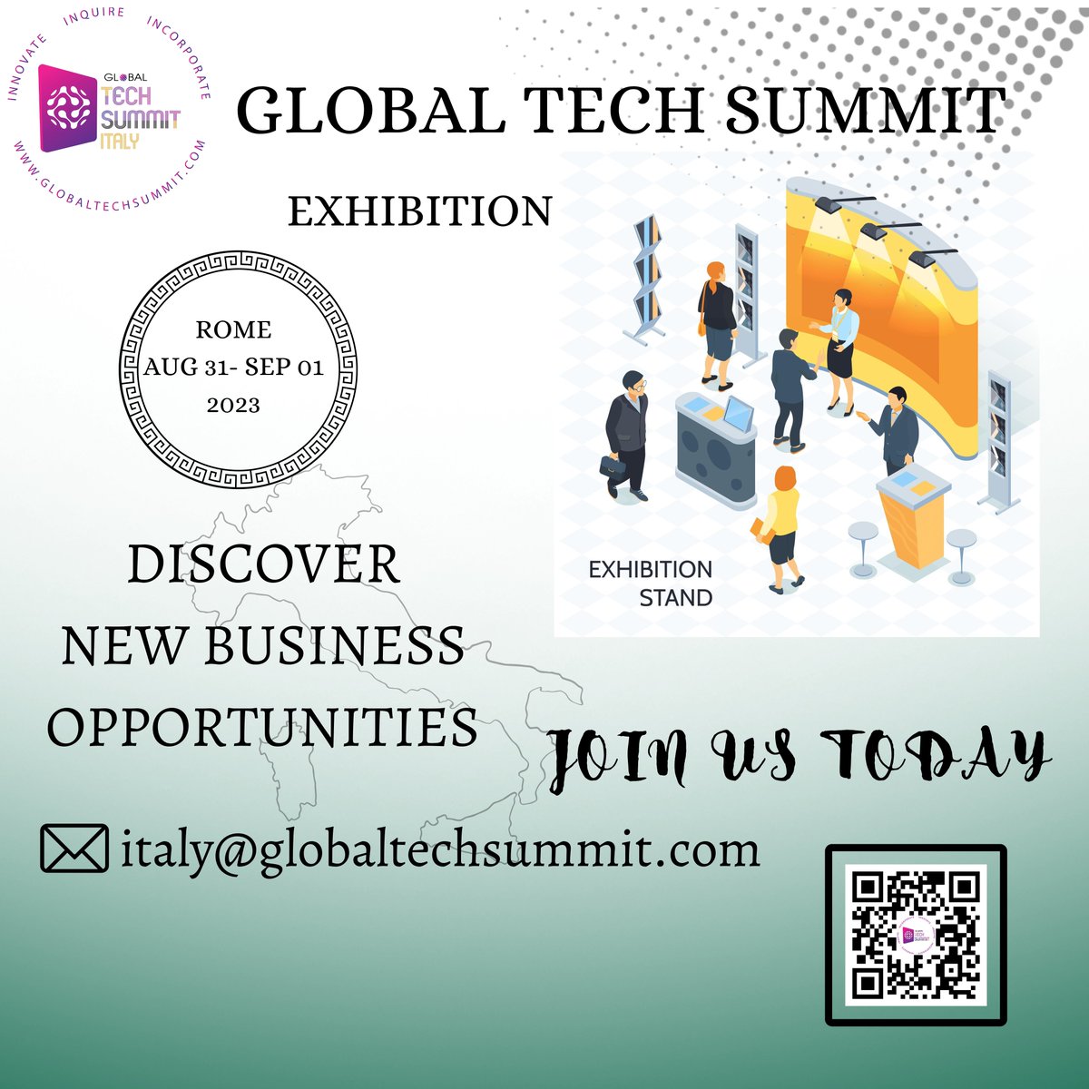 Rometechsummit's tweet photo. ⭐️Immerse yourself in the awe-inspiring world of #technology at the #tech  #exhibitions  in #GlobalTechSummit 2023 in #Rome #Italy. 
For More details: https://t.co/pbAlMS1p9k
🌟 Connect with visionary minds driving the future of tech. #G20 #Innovation https://t.co/0QmXNvVaUm