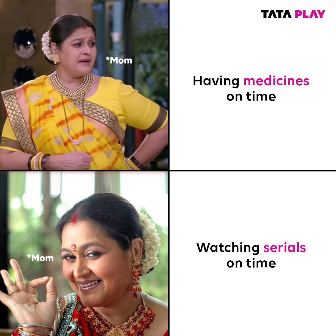 TataPlayin's tweet photo. And, when it comes to waking us up, she even beats the clock 😫
Tune in to watch ‘Khichdi’ on Tata Play Comedy - 135. https://t.co/HHCROd8cMW
#FunnyMeme #MomMeme #Relatable #Khichdi #TataPlayComedy https://t.co/qg7zBJyeyj