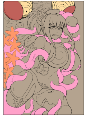 12日ぶりくらいに腰据えて描いてる 