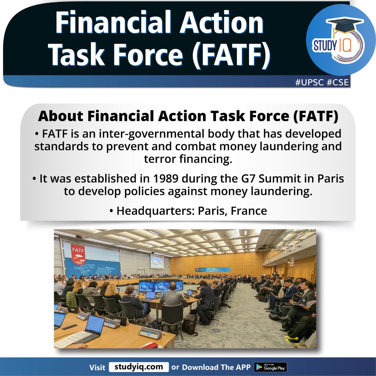upsciq's tweet photo. Financial Action Task Force (FATF)
#financialactiontaskforce #fatf #financialaction #modigovt #pmmodi #supremecourt #edchiefmishra #whyinnews #combatmoney #terrorfinancing #g7 #g7summit #paris #france #financingofterrorism #germany #unitedstates #usa #india #china #saudiarabia https://t.co/yZ67dvghA3