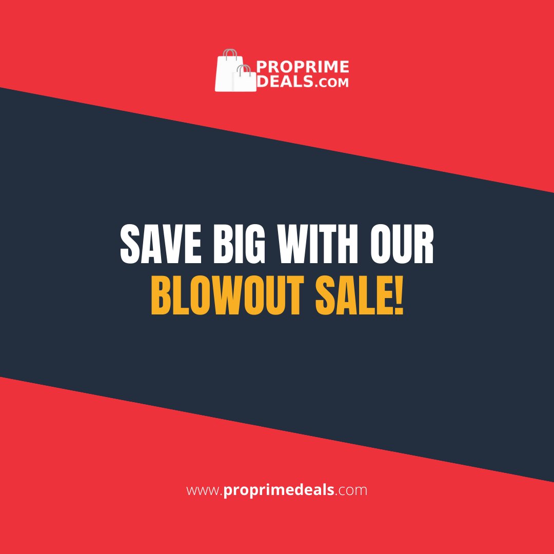 Don't miss out on the chance to save big and score incredible discounts on your favorite products. It's time to shop till you drop and indulge in guilt-free shopping!

#BlowoutSale #SaveBig #UnbeatablePrices #FashionFinds #Electronics #HomeDecor