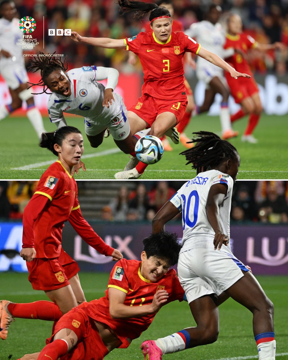 Haiti had numerous penalty shouts against China 😲

They didn't get any of them 😬

#FIFAWWC