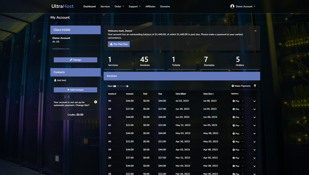 All Ultra's themes (UltraHost, UltraVPN, UltraGame) for <a href="/blesta/">Blesta</a>  just received style changes &amp; fixes! 😍

marketplace.aalayer.com/themes/categor… 🚀