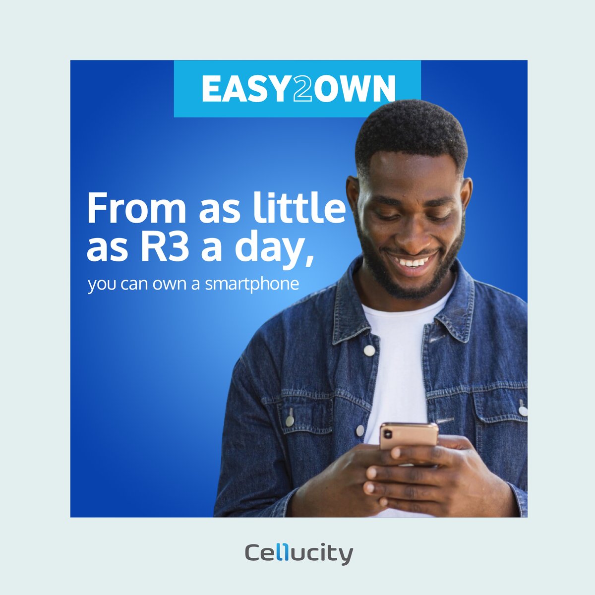 Cellucity's tweet image. ⭐ Easy2Own. From as little as R3 a day, you can own a smartphone.
Enquire today and find or more at a Cellucity near you.
Alternatively WhatsApp us on - 082 778 4400
-&amp;gt; bit.ly/3e6HFLE

@vodacom #easytoown ⭐