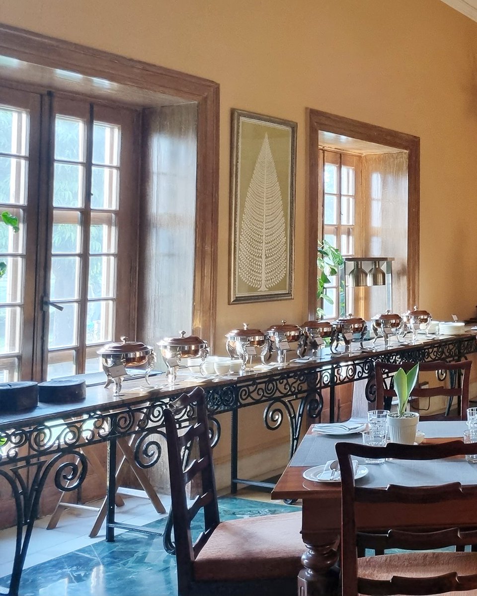 RamgarhLodge's tweet photo. A grand buffet to begin your day — choose from an array of delicious entrees &amp; taste the magic of Rajasthan in every bite.

Our hyper-local breakfast is a wholesome treat crafted for you, at our heritage Audhi Restaurant.

#RamgarhLodgeJaipur #SeleQtions #Jaipur #AudhiRestaurant https://t.co/GlXq6HtsHG