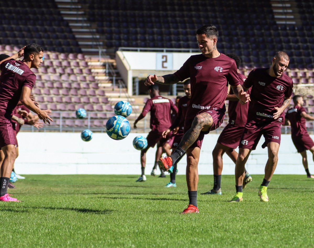 afeoficial's tweet photo. ✅🇱🇻🚂💨
Preparação finalizada para a decisão!

Foco total na partida contra o Hercílio Luz-SC amanhã (29), às 17 horas, na Fonte Luminosa! É o primeiro jogo do mata-mata da Série D!

VAMOS FERROVIÁRIA!!

📷: Tiago Pavini/Ferroviária SAF

#SérieD #Foco https://t.co/JheTsWoRIs